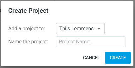 Create Project Dialog